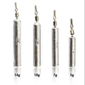 Drop Shot Swivel Fishing Weights 2.5g-20g Casting Lead with Removable Weight Sinker 50pcs/bag for River Fishing