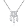 Hot Fashion New Arrivals 925 Sterling Silver Cute Dreamcatcher Necklaces Pendants for Women for Weddings