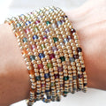 Go2boho Wholesale Bileklik Women Fashion Handmade Jewelry Multicolor Crystal 18K Gold Plated Beaded Bracelets Friendship Gifts