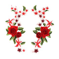 Multi Colors Water-soluble 3d Flower Embroidery Applique Lace Garment Accessories LT2621A