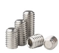 DIN916 304 Stainless Steel Inner Hexagon Socket Set Screws Flat Point Headless Grub Screw