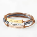 Manufacturing Inspire Jewelry Name Bar Personalized Jewelry Engraved Name Inspirational Bracelet for Women Children Teenage
