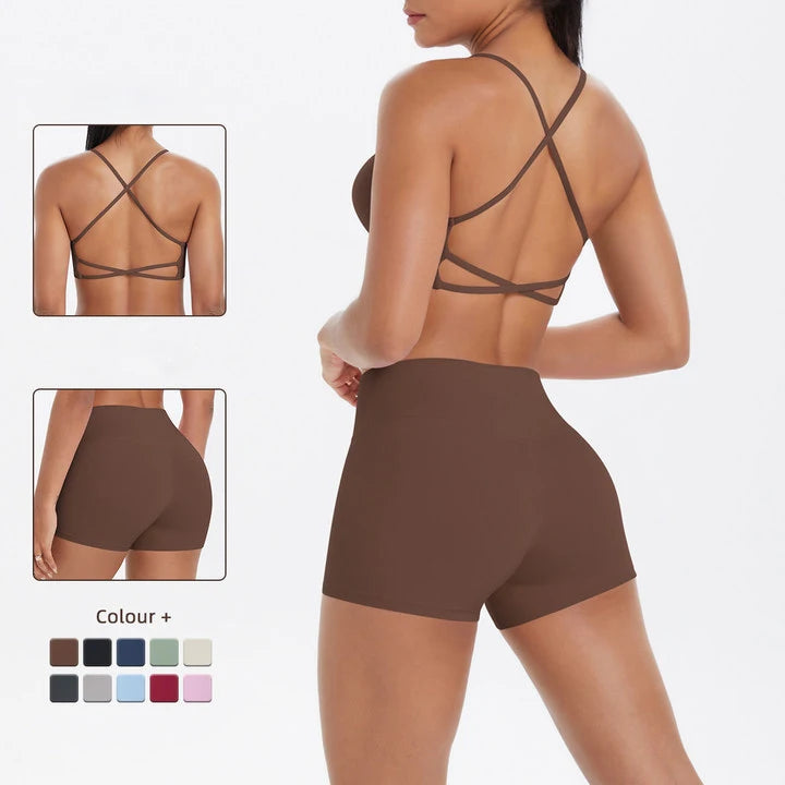 Custom Women Short Sets Two Piece Shorts Gym Set Women Summer Clothing Sexy Active Wear Yoga Workout Sets for Women
