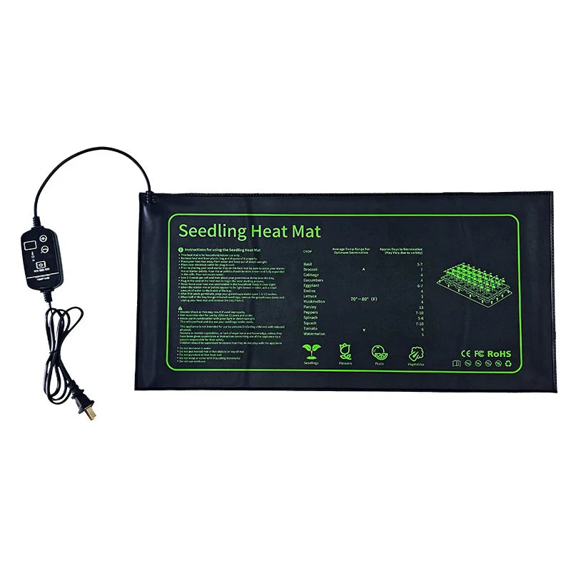 Waterproof 1-Year Warranty Seedling Heat Mat Supplier Hydroponic Seeding Tray Heat Mat With Controller