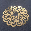 Wedding Charger Plates Coaster Placemats Acrylic Gold Mirror Place Mats for Dining Table