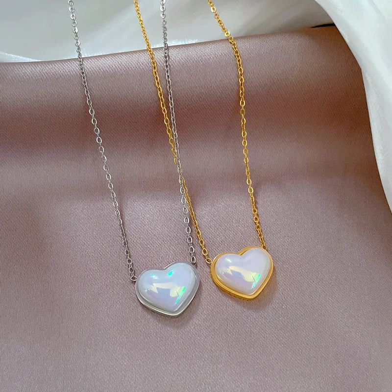 Fashion Love Jewelry Gold Silver Plated Necklace Women