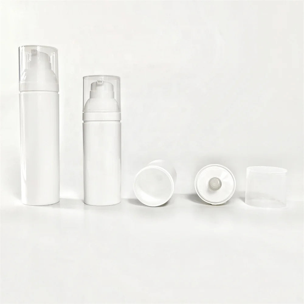 Custom 30ml 50ml 75ml PP for Essence Bottle with Pump Head Seal for Shampoo Face Cream Lotions Cosmetics Skin Care Products