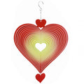 Factory Price Heart Wind Spinner 15 Inch Metal Love Shape Garden Chimes Hanging Ornaments for Outdoor Backyard Bedroom Decor