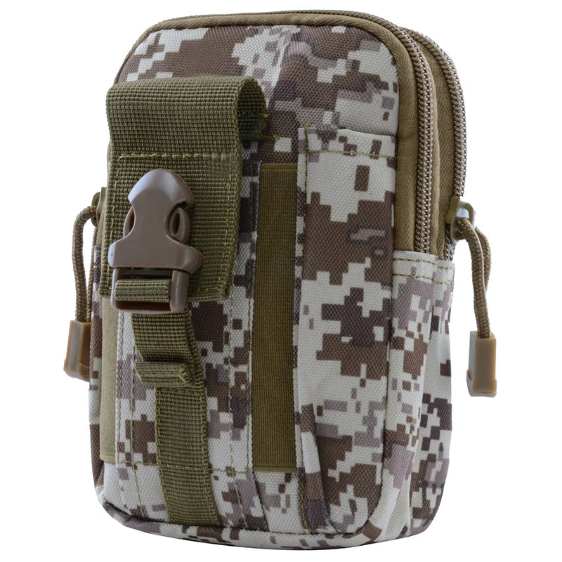 Lupu Compact Tactical Molle Waist Pouch Outdoor Hunting Utility Gadget Zipper Closure Camo Belt Bag Waterproof 900D Oxford Moto