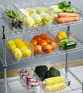BPA-Free Stackable Fridge Organizer Refrigerator Clear Food Container for Kitchen
