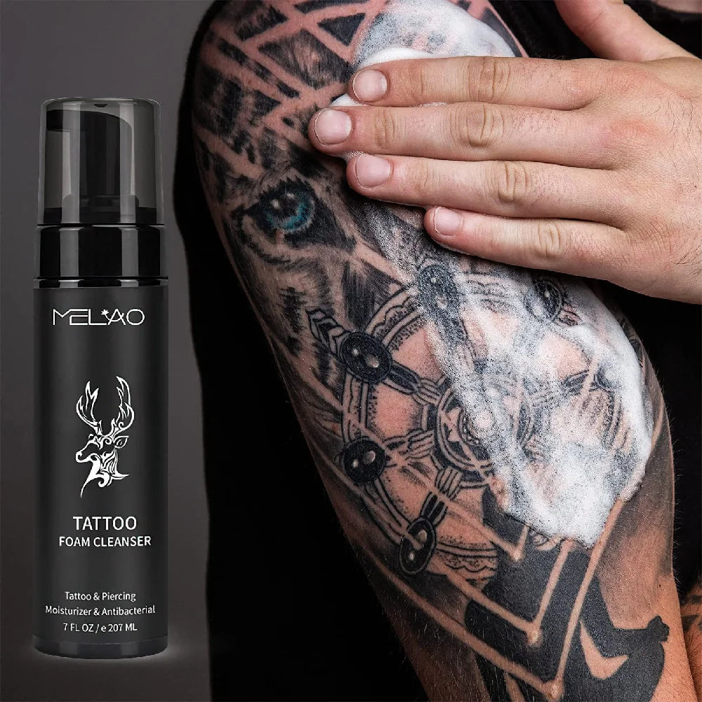 Tattoo Cleaner Rich Bubble Cruelty-free Tattoo Wash Soap Sensitive Skin Friendly Unscented Tattoo Foam Wash Cleanser Liquid Soap