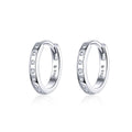 925 Sterling Silver Hoop Earrings for Women Minimalist Simple Circle Earings Silver Korean Fashion Jewelry Accessories BSE101