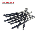 SUBORUI Tool High Carbon Steel Brad Point Wood Drill Bit for Wood Precision Hole Drilling