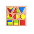 Children Math Teaching Shape Board Intelligent Geometric Matching Building Block Jigsaw  Puzzle Toys for Early Childhood