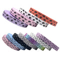 12 Colors Wholesale Pink Eyelash Print Fold Over Elastic Webbing 16mm Eyelashes FOE Ribbon for Girls Hair Band DIY Headwear