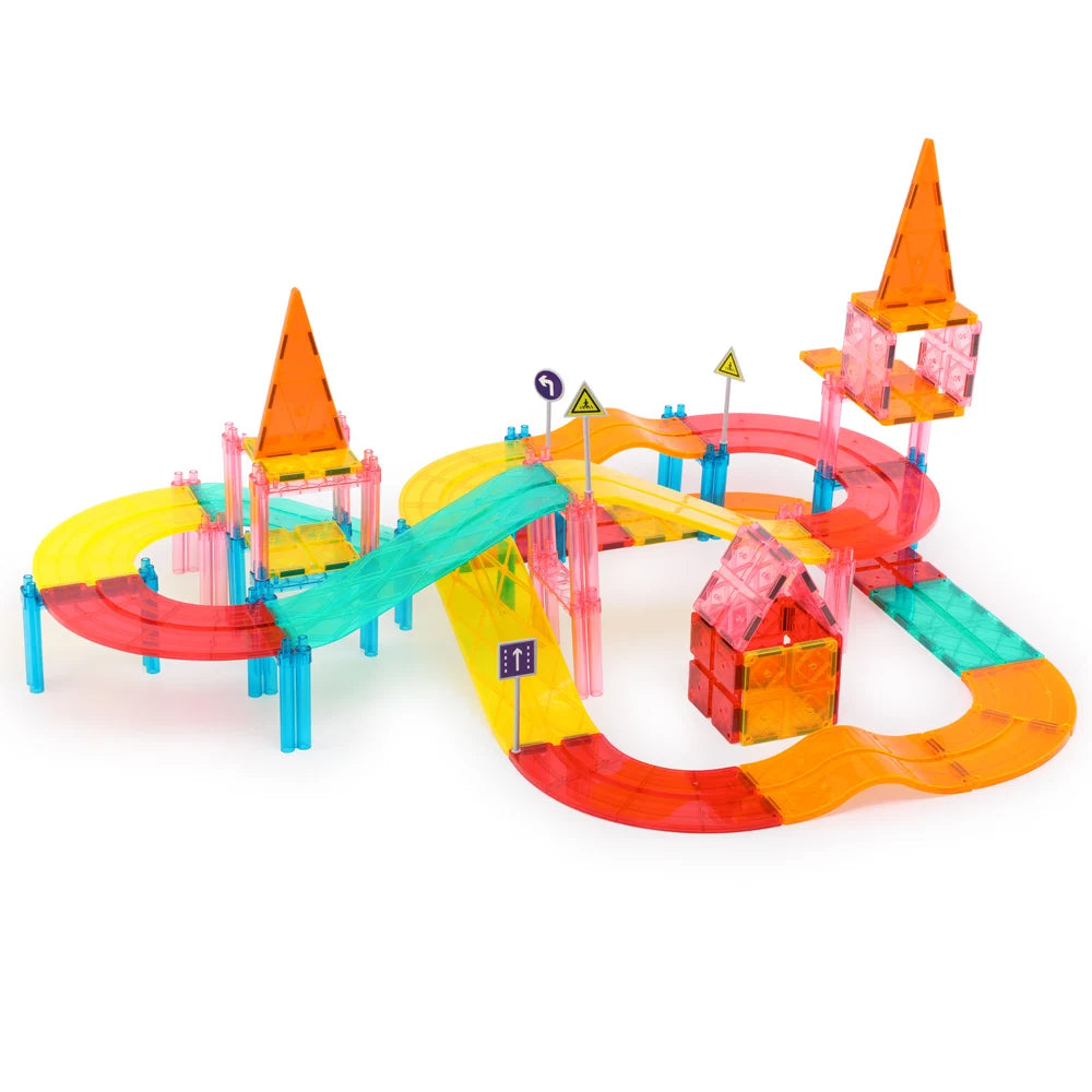 KEBO  Inflatable Race Track Car STEM Learning Construction Imagination Inspirational Magnetic Toys for Kids