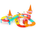 KEBO  Inflatable Race Track Car STEM Learning Construction Imagination Inspirational Magnetic Toys for Kids