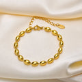 New Design Style Stainless Steel Rugby Chain Bracelets 18k Gold Jewelry for Women Acier Inoxydable Bijoux En Gros