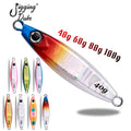 JiggingDuke 40g 60g 80g 100g Saltwater Boat Fishing Metal Jig Slow Pitch Jigging Lead Jig Sea Bass Fishing Lure