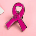 OEM Mental Health Badge pink Hand Fist Autism Symbol Metal Healing Badges Enamel Pins Anxiety with Words
