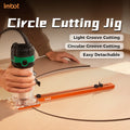 Imbot DIY OEM Multi-Function Circle Cutting Jig Aluminum Alloy Drill Guide for Wood & Craft Work