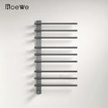 CE SAA Certified Black Heated Bars Hot Towel Rail Brush Heated Towel Radiator Electric Bathroom Wall-mounted Towel Warmer Rack