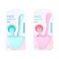 6 in 1 Eco-friendly Plastic Face Mask Mixing Bowl Set with Brush Spatula Stick Applicators