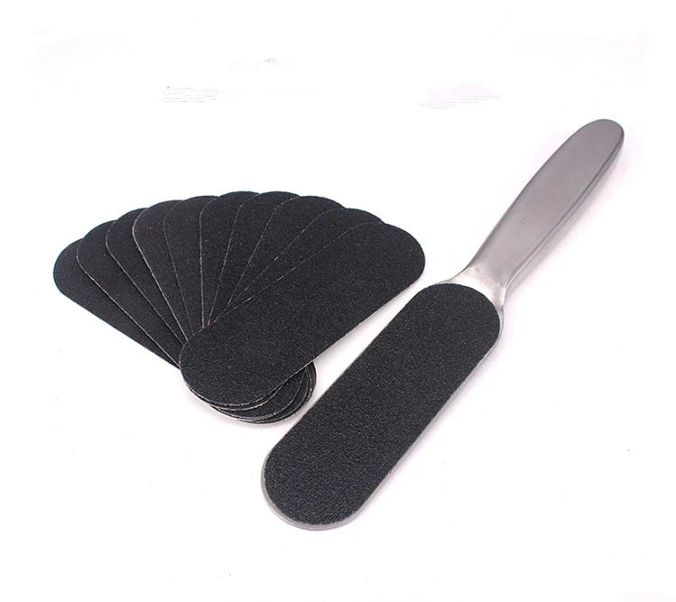 EYL Professional Replaceable Paddle Reusable Metal Stainless Steel Foot Care Product Pedicure Products Foot Files