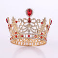 Miallo Wholesale Round king Crown Tiaras for Boys Rhinestone Crystal Alloy Beauty Pageant Queen Headwear