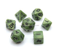 HS 10mm Mini Polyhedral RPG Dice Set D4-D20 DND Board Game Wood Acrylic Metal for Small Role Playing Game