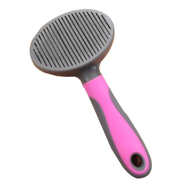 New Self Cleaning Automatic HairSlicker Comb for Dog Cat Puppy Grooming Brush Tool Gently Removes Loose