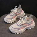 New Ladies's Sport Shoes Mesh Breathable Non-slip Women's Casual Shoes Thick Bottom Increase Wear-resistant Women's Sports Shoes