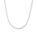 Trendy Women Jewelry 4mm 6mm 8mm Round White Pearl Necklace Summer Beach Simulated Shell Pearl Choker for Wedding Party