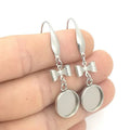 Jewelry Findings & Components Stainless Steel Earring Clip French Kidney Ear Wire Loop Making Hook Earring Base Earring Findings