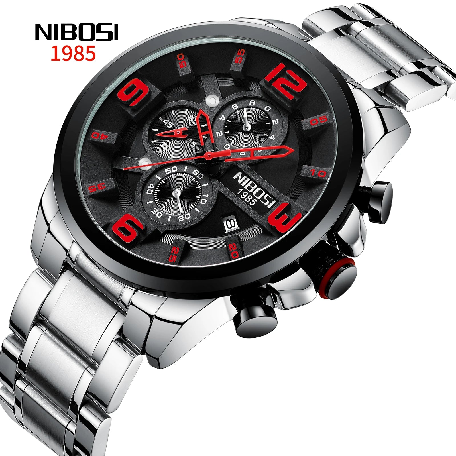 NIBOSI 2336 Wrist Watch Supplier Men Quartz Wristwatch Watches Stainless Steel Relojes Hombre