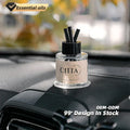 Liquid Perfume Oil Product 4.8*6.5cm Car Fragrance Reed Diffuserfireless Scented Aromatherapy Candles with Air Freshener Sticks