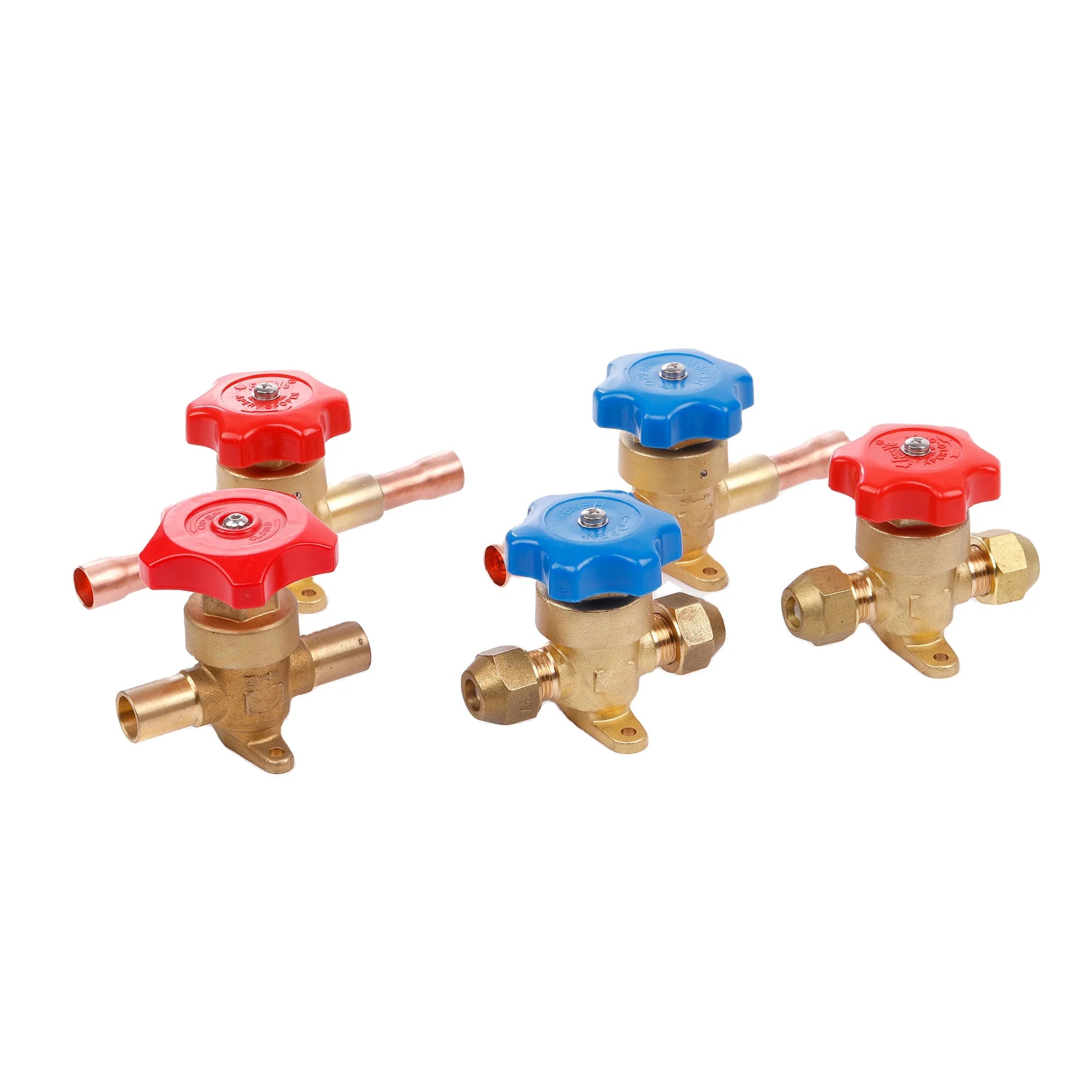 Factory Price Cold Storage Shut Off Copper Hand Control Valves Brass Refrigeration Hand Valve for Air Conditioning