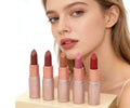 Private Label Vegan Matte Lipstick Set Waterproof and Mineral-Based for Daily Makeup Use Wholesale Set with Custom Logo