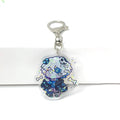 Laser Logo Clear Printing Charm Custom Acrylic Hologram Keychain
