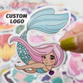 Colorful Printing logo Design Cute Self Adhesive Die Cut Stickers Custom Manufacturer