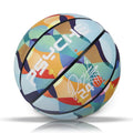 PSYCHE Custom Logo Colorful Basketball Official Size 7 Graffiti Printing PU Leather Team Sports Design Fashionable Indoor