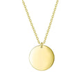 NSA2-076 Real 925 Solid Silver Choker Round Coin Charm Disc Pendant Custom Necklace for Logo on