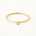 14K Gold Filled Jewelry 2.0mm White Bello Opal Stacking Ring Minimalistic Stacking Ring