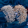 Luxury Handmade Bridal Headdress Tiaras Crystal Rhinestones Bride Wedding Hair Accessories