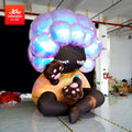 Giant Custom Girl Doll Inflatable Custom Design Big Mascot Advertising Cartoon Cute Girl Doll Inflatables with air Blower