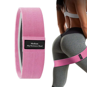 Custom Logo Printed Hip Bands Yoga Gym Exercise Band Elastic Fabric Booty Resistance Bands Suit