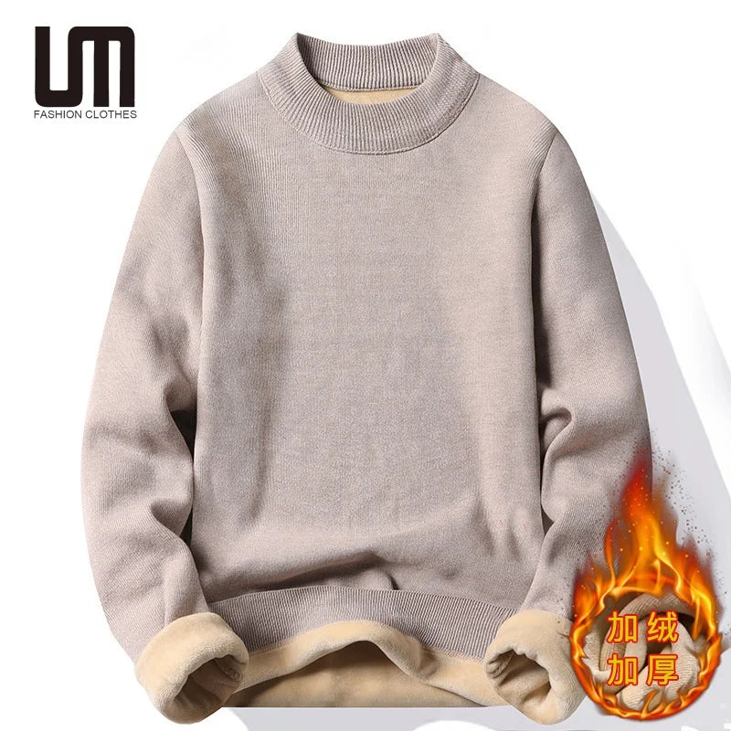 Liu Ming Good Quality New Fashion Autumn Winter Clothing Long Sleeve Knitted Fleece Thick Warm Anti-Shrink Breathable Sweater