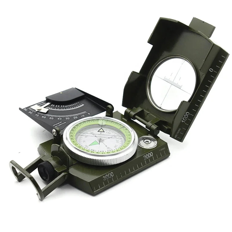 Best Survival Waterproof Luminous Multifunction Metal Outdoor Compass for Emergency Orienteering