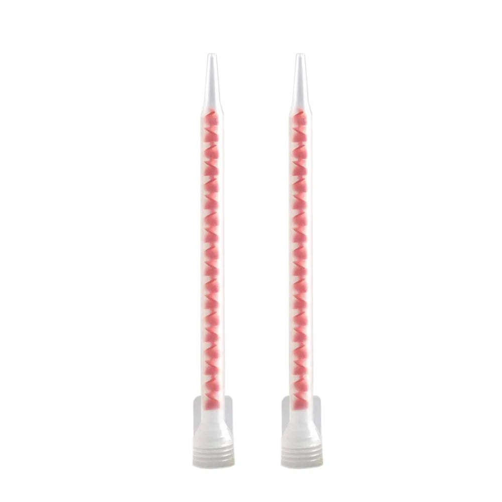 Adhesive Static Mixing Nozzle AB Glue Quick Mixer Plastic Round Mixed Tube Two Component Glue Adhesives 10-18 Mixing Nozzle Set