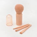 Luxury Premium Best Quality Wholesale Vegan Custom Logo Private Label Brown Cosmetic Makeup Brush Set Make up Brushes